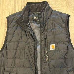 Carhartt Rain Defender full zip vest. Black. Size L